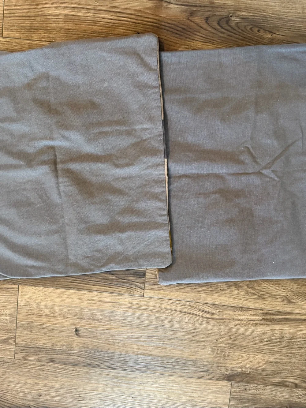 (2) Crate&Barrel Kenton Crewel Panel Pillow Shams 20”x20” Like New
